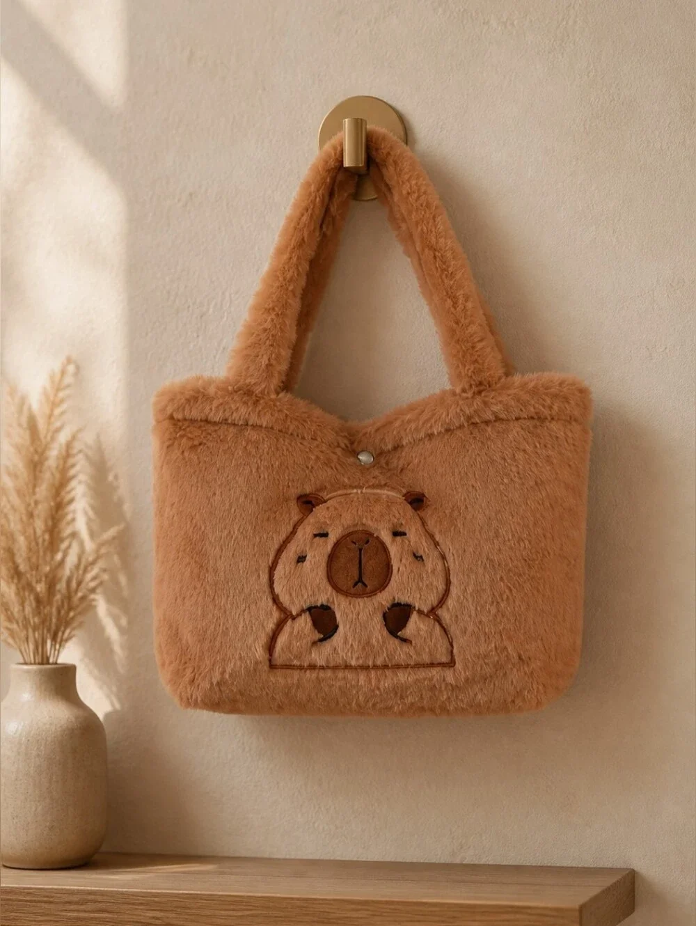 Capybara Small Plush Tote Bag NIP